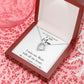 To Mom Remembrance Message With All my Heart White Forever Necklace w Message Card-Express Your Love Gifts