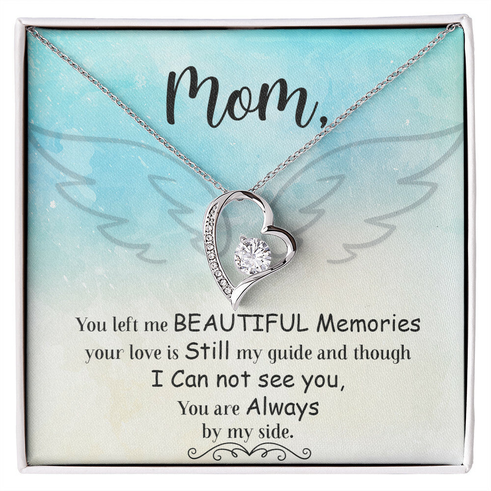 To Mom Remembrance Message You Left Me Forever Necklace w Message Card-Express Your Love Gifts