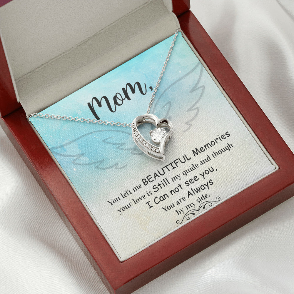 To Mom Remembrance Message You Left Me Forever Necklace w Message Card-Express Your Love Gifts