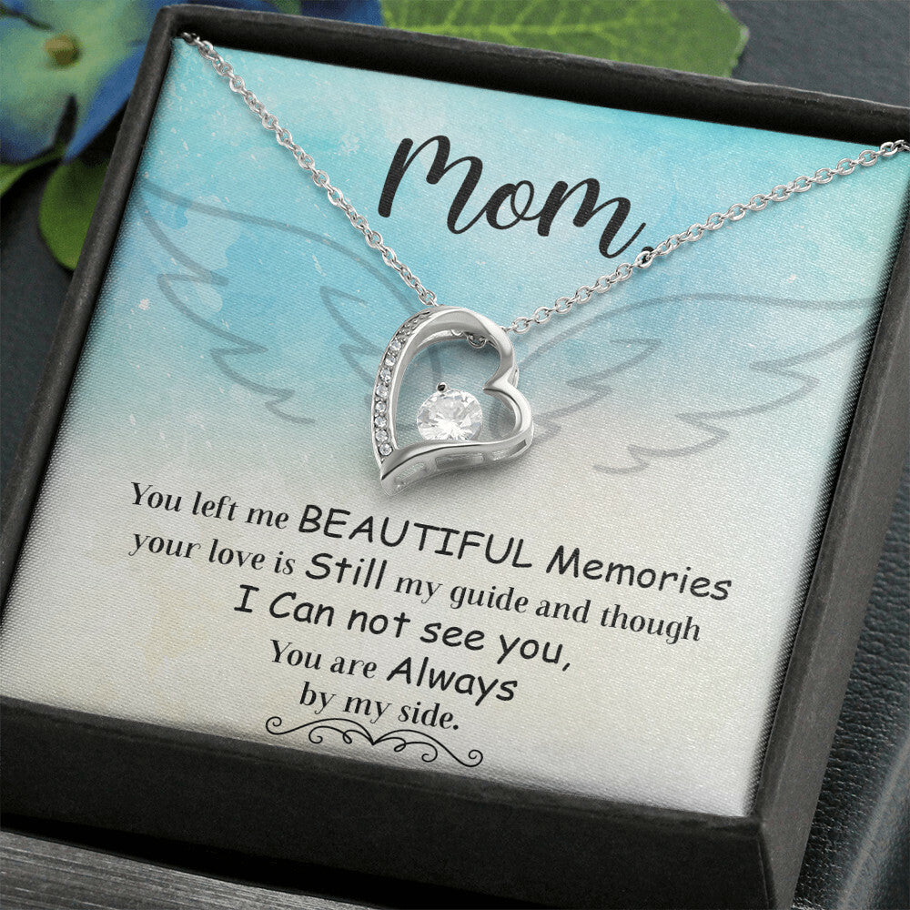 To Mom Remembrance Message You Left Me Forever Necklace w Message Card-Express Your Love Gifts