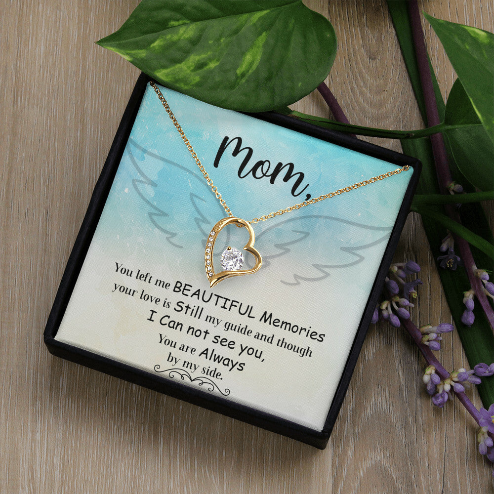 To Mom Remembrance Message You Left Me Forever Necklace w Message Card-Express Your Love Gifts