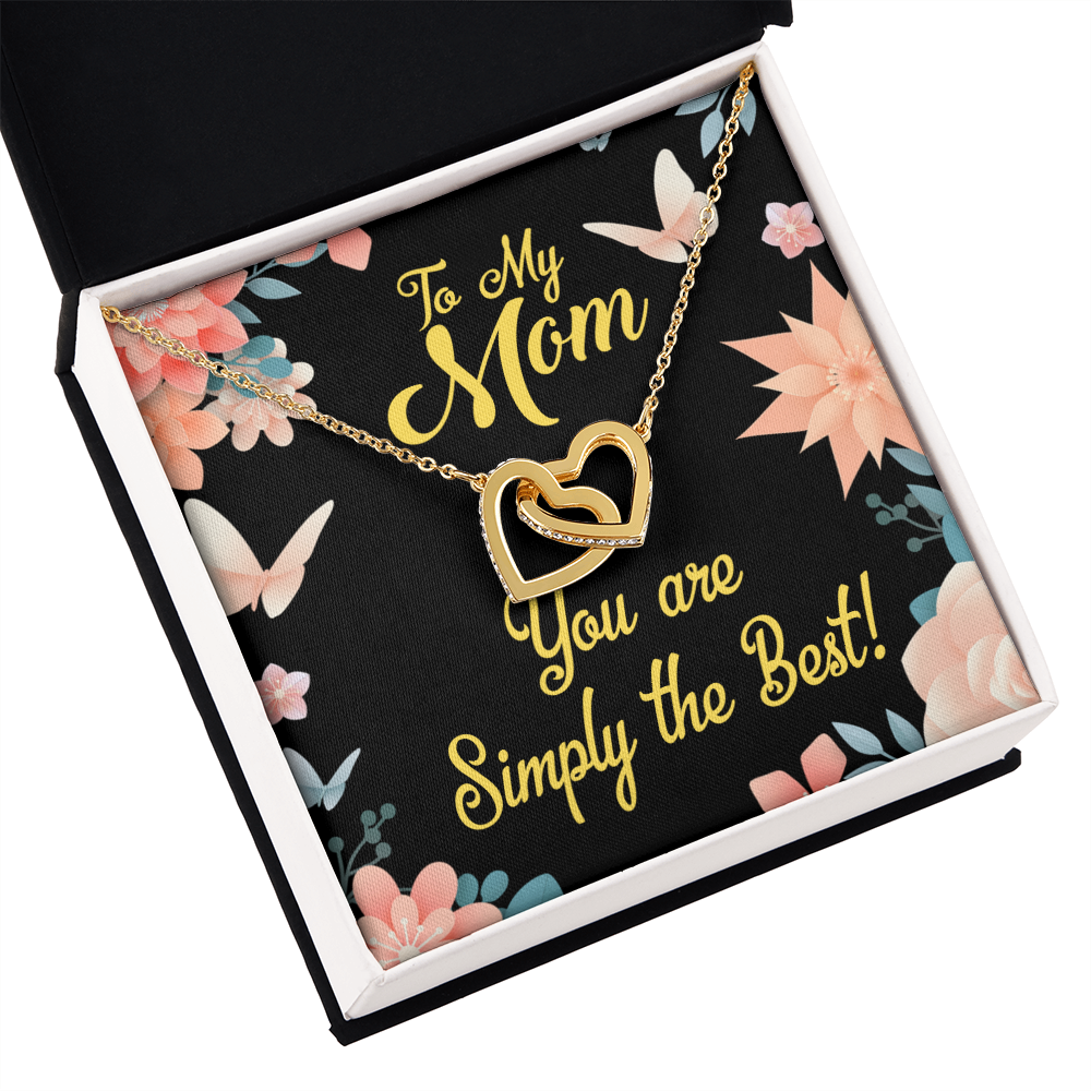 To Mom Simply the Best Inseparable Necklace-Express Your Love Gifts