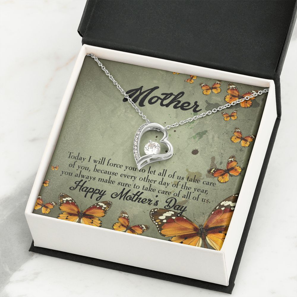 To Mom Sometimes Hurt Forever Necklace w Message Card-Express Your Love Gifts