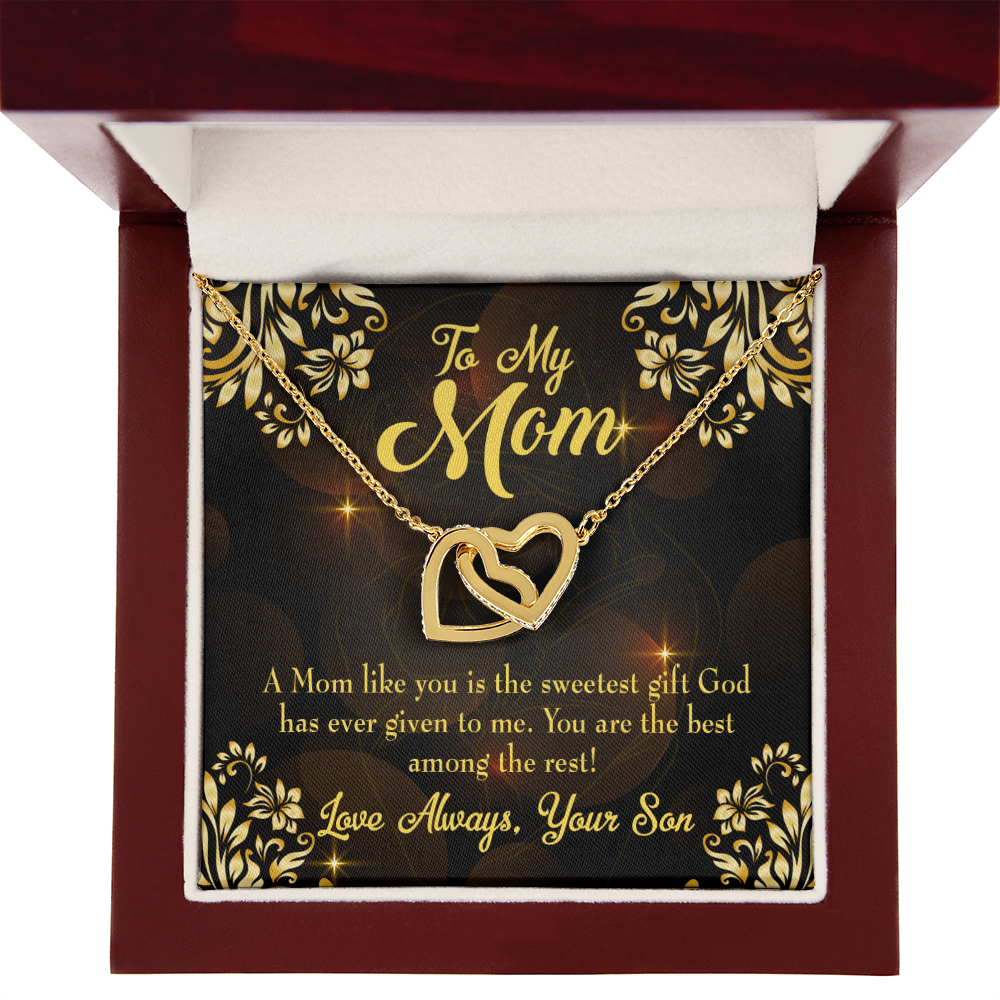To Mom Son to Mother Inseparable Necklace-Express Your Love Gifts