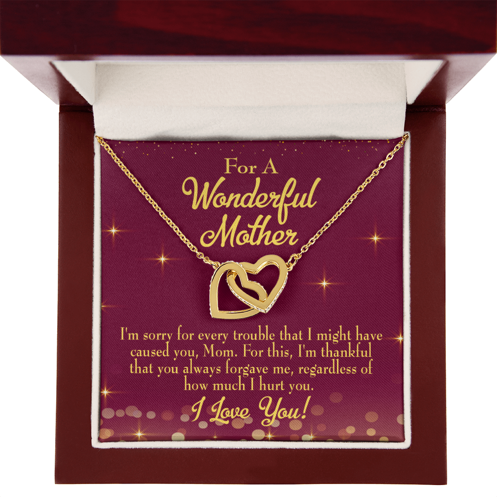 To Mom Sorry For Every Trouble Inseparable Necklace-Express Your Love Gifts