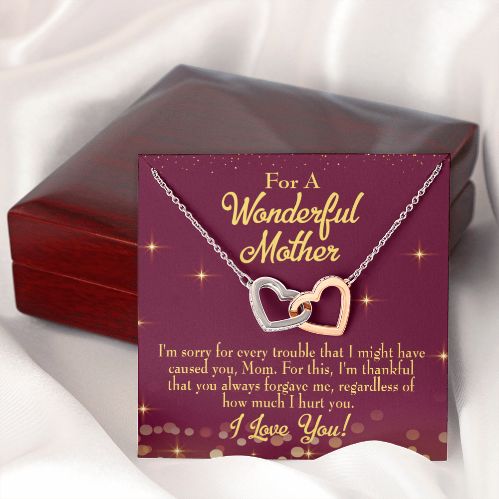 To Mom Sorry For Every Trouble Inseparable Necklace-Express Your Love Gifts