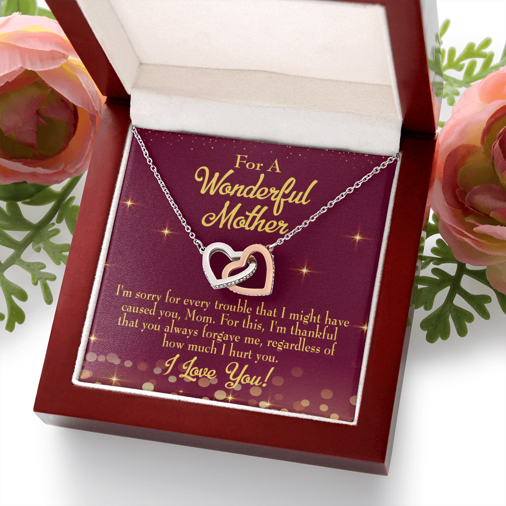 To Mom Sorry For Every Trouble Inseparable Necklace-Express Your Love Gifts