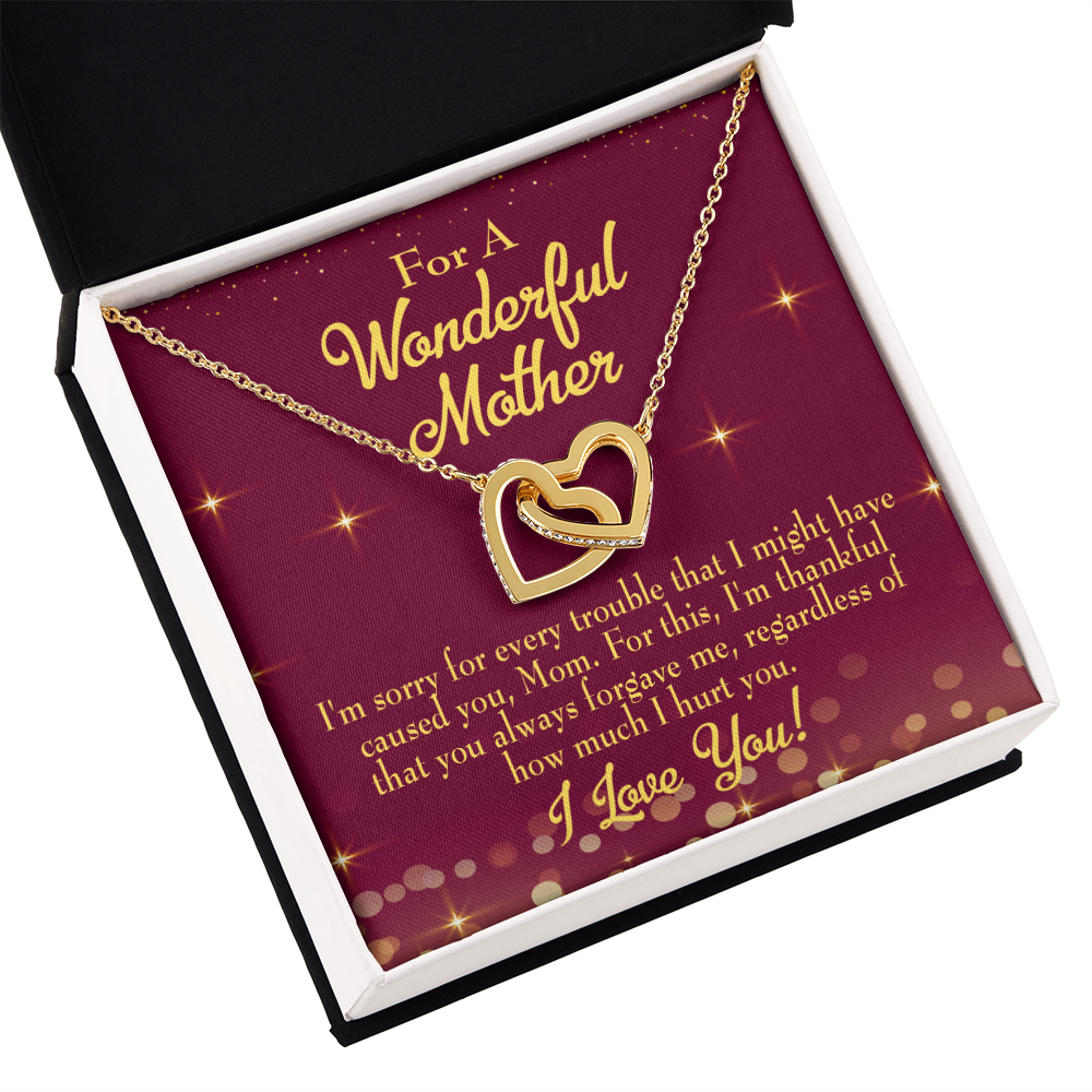 To Mom Sorry For Every Trouble Inseparable Necklace-Express Your Love Gifts