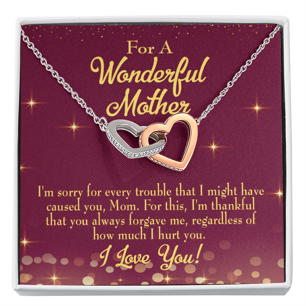 To Mom Sorry For Every Trouble Inseparable Necklace-Express Your Love Gifts