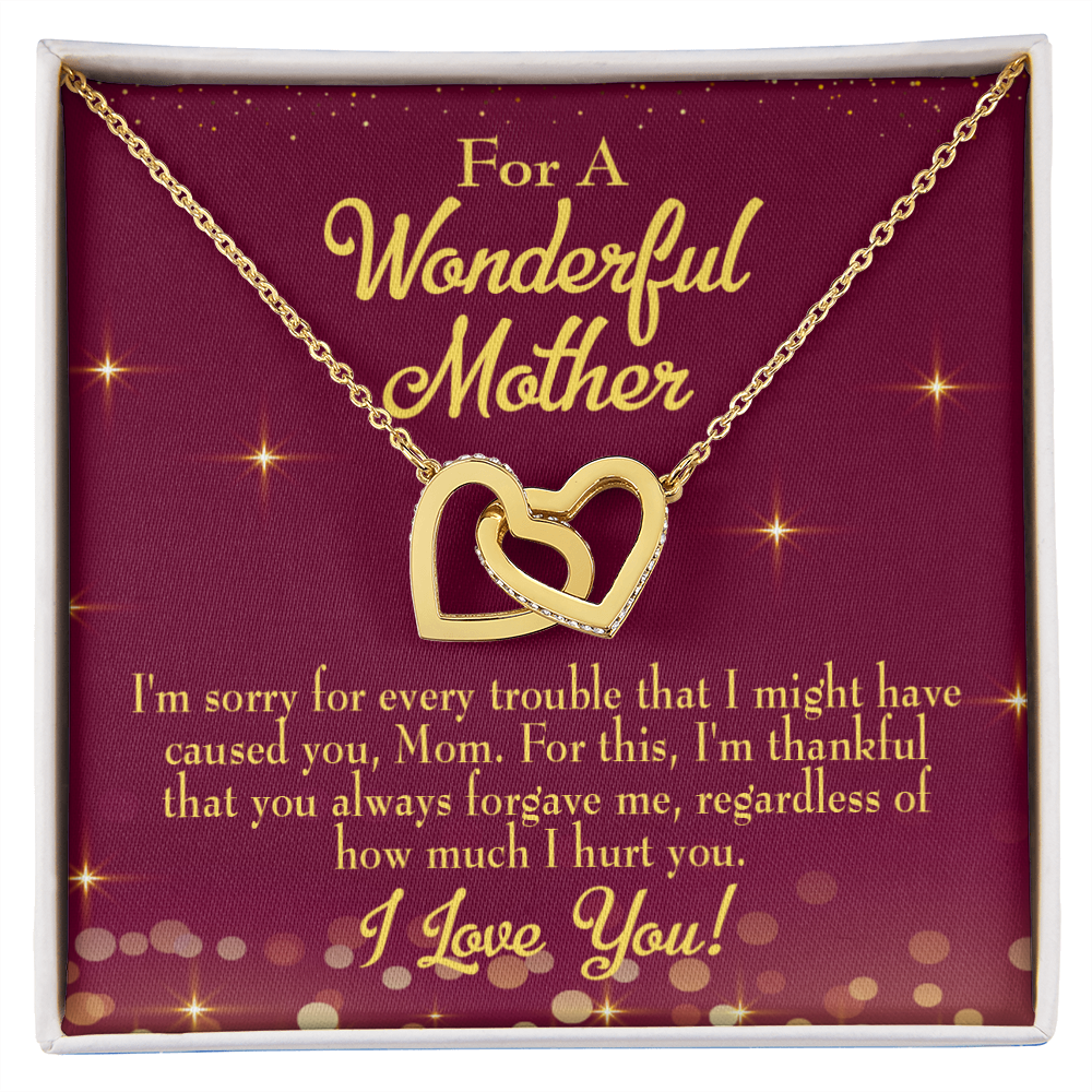 To Mom Sorry For Every Trouble Inseparable Necklace-Express Your Love Gifts