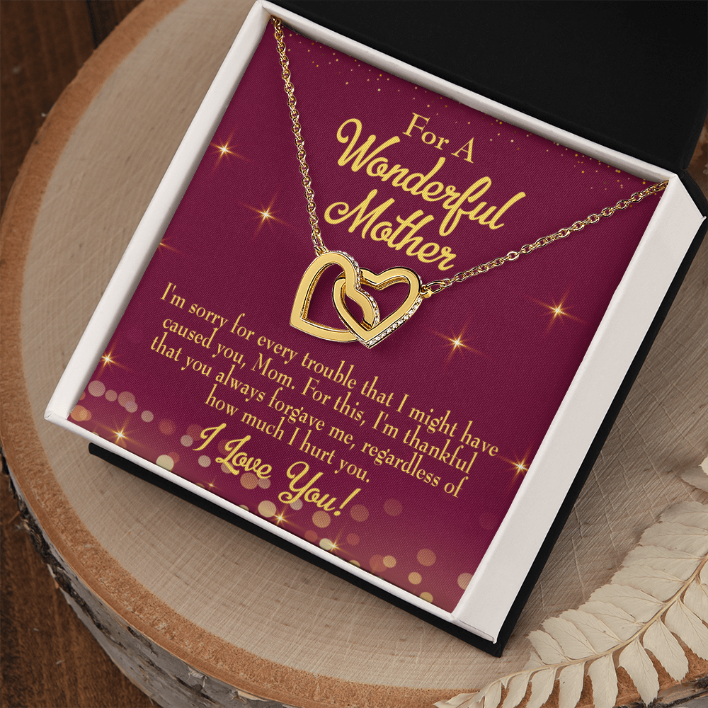 To Mom Sorry For Every Trouble Inseparable Necklace-Express Your Love Gifts