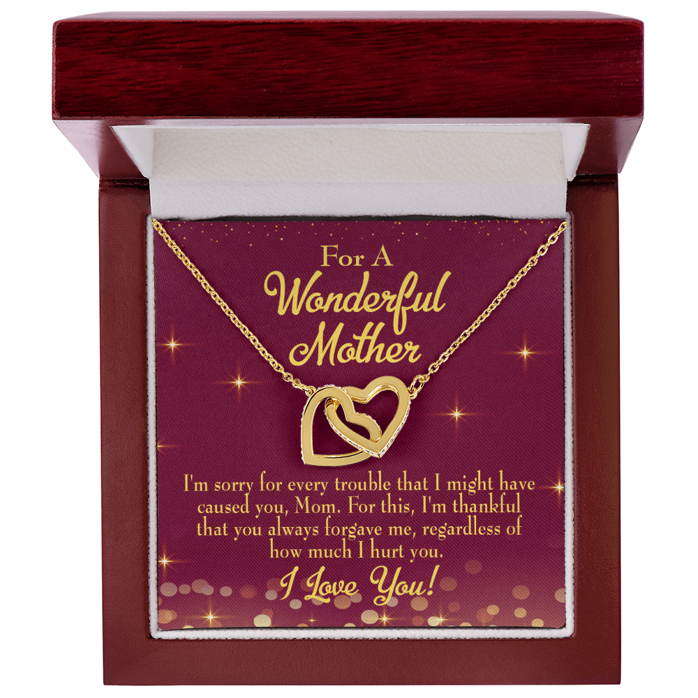 To Mom Sorry For Every Trouble Inseparable Necklace-Express Your Love Gifts