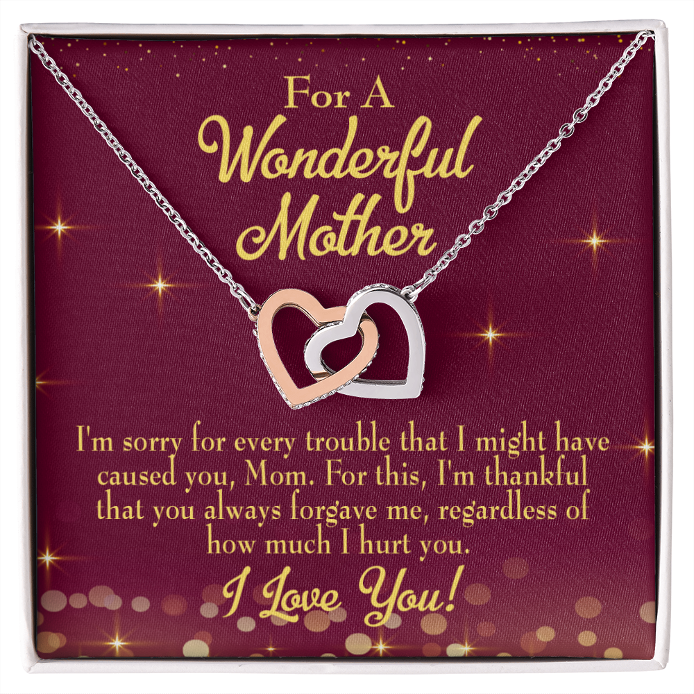 To Mom Sorry Mom Inseparable Necklace-Express Your Love Gifts