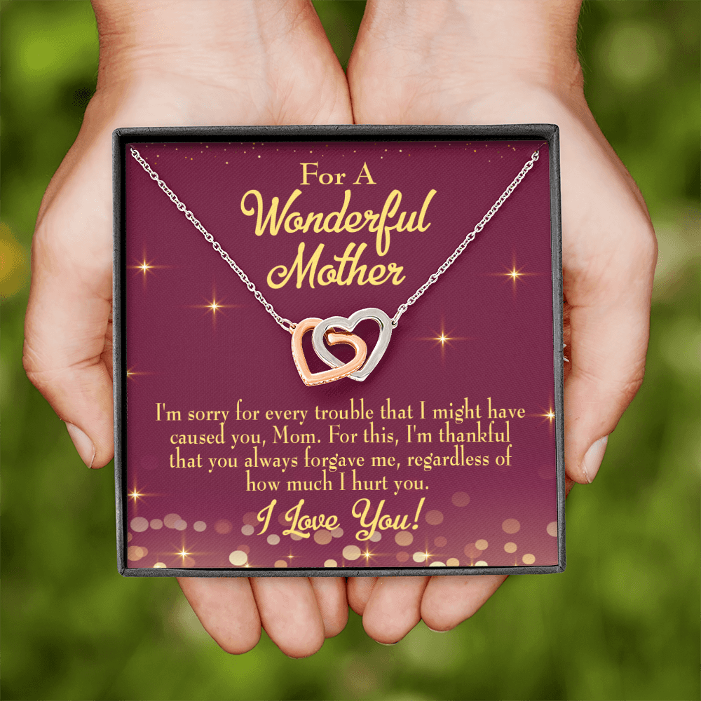 To Mom Sorry Mom Inseparable Necklace-Express Your Love Gifts