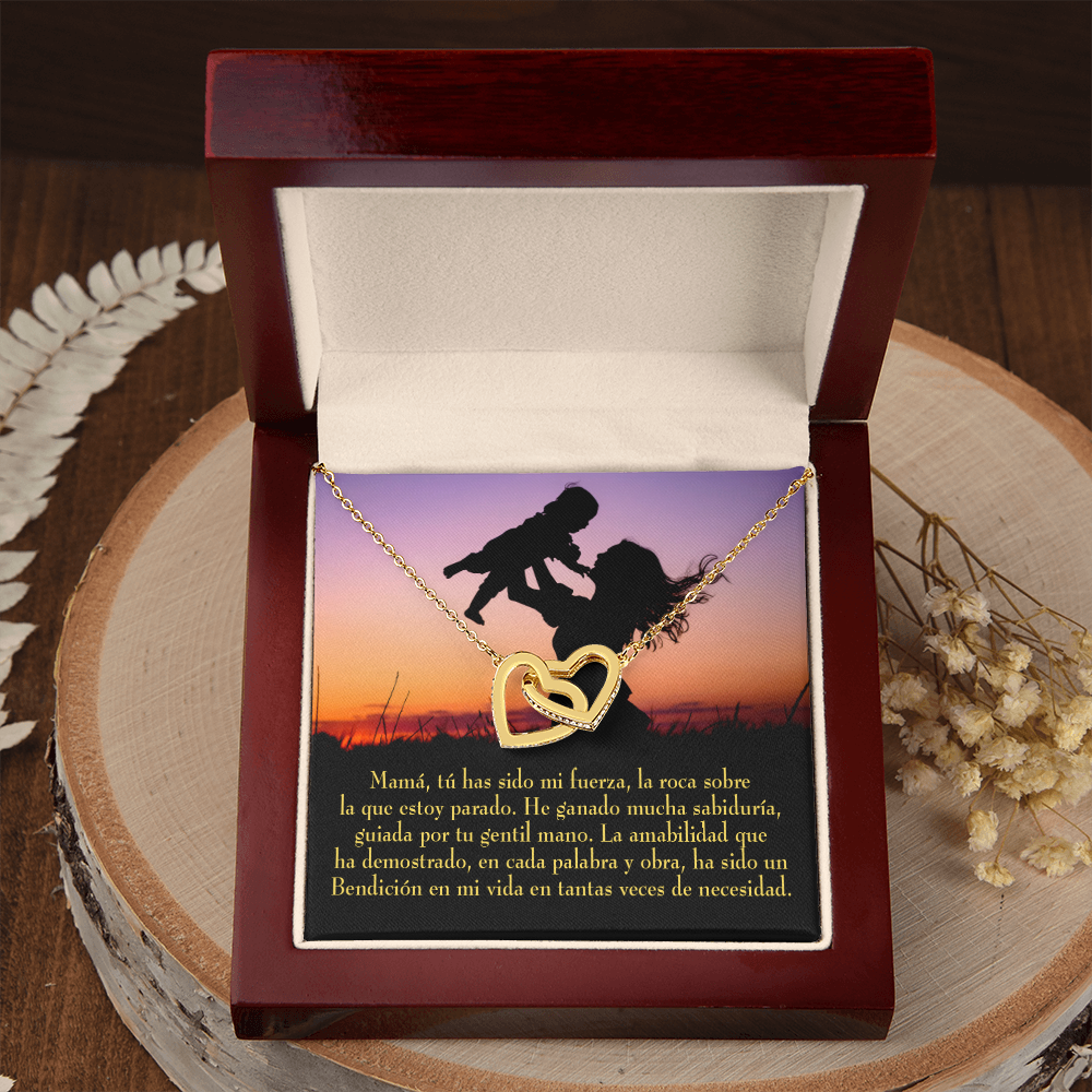 To Mom Spanish Message to Mom Inseparable Necklace-Express Your Love Gifts