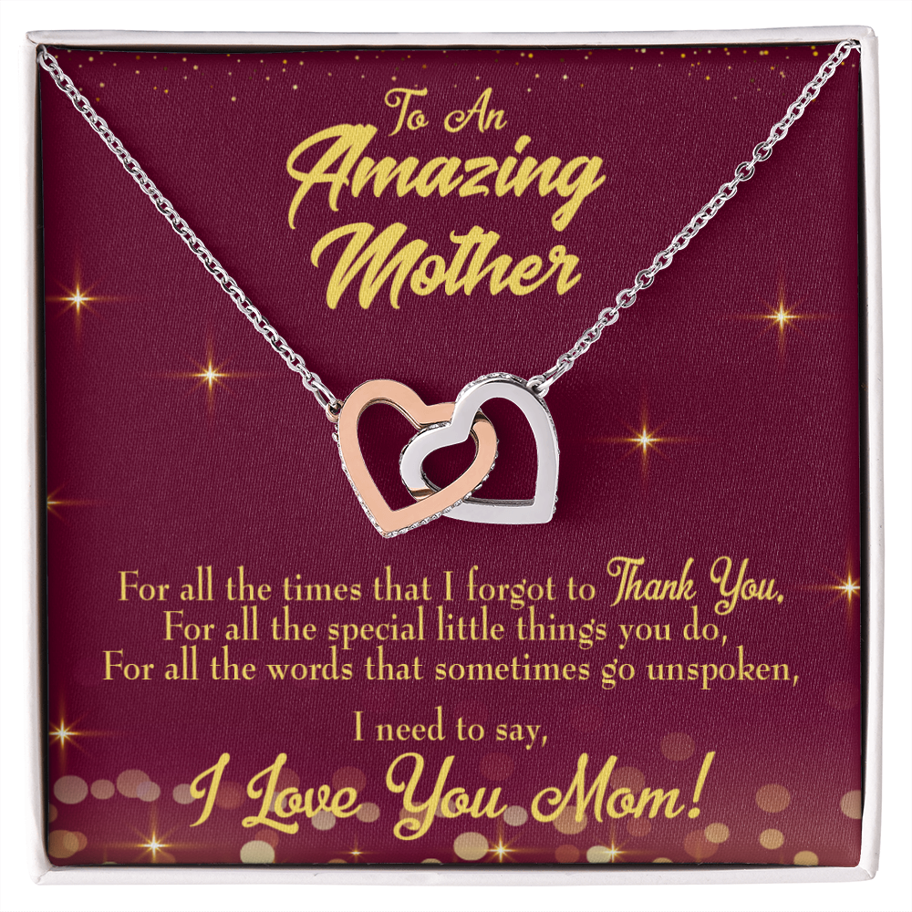 To Mom Special Little Things Inseparable Necklace-Express Your Love Gifts