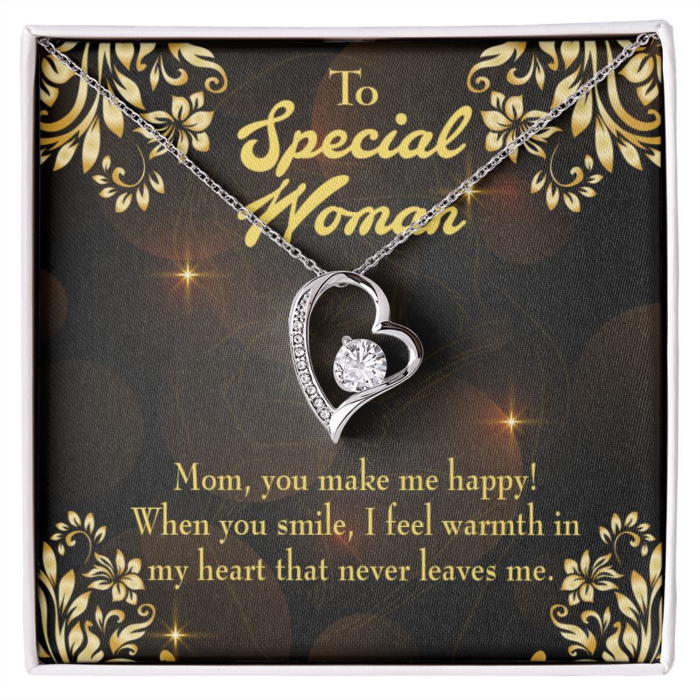 To Mom Special Woman Forever Necklace w Message Card-Express Your Love Gifts