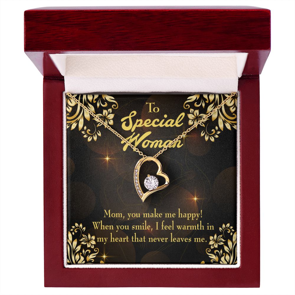 To Mom Special Woman Forever Necklace w Message Card-Express Your Love Gifts