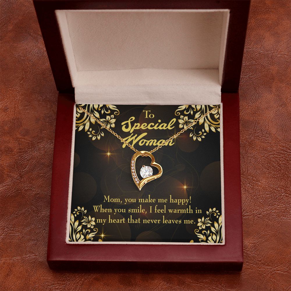 To Mom Special Woman Forever Necklace w Message Card-Express Your Love Gifts