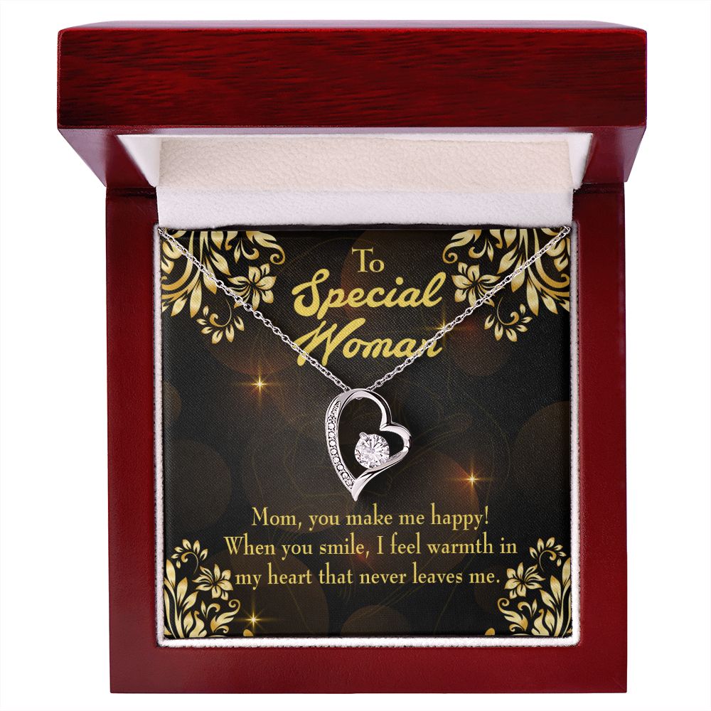 To Mom Special Woman Forever Necklace w Message Card-Express Your Love Gifts