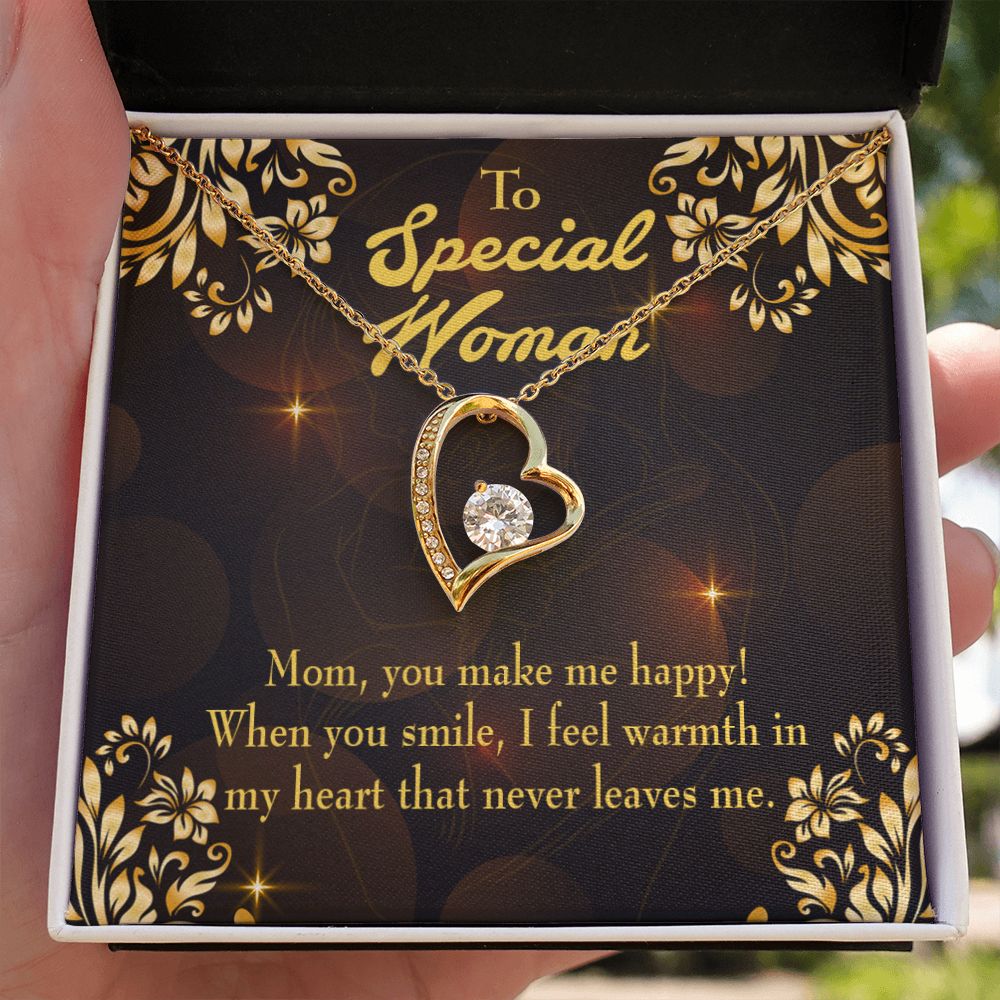 To Mom Special Woman Forever Necklace w Message Card-Express Your Love Gifts