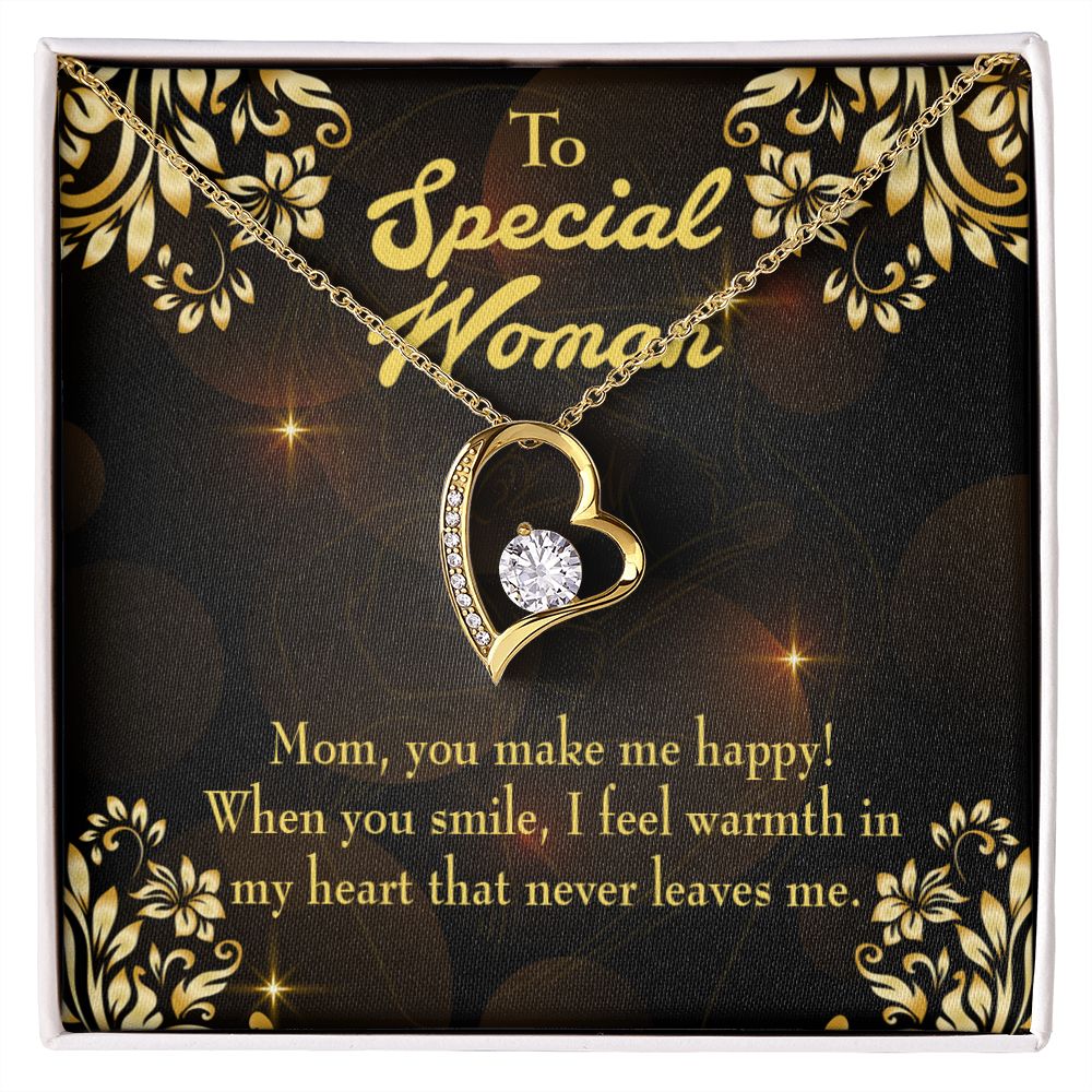 To Mom Special Woman Forever Necklace w Message Card-Express Your Love Gifts