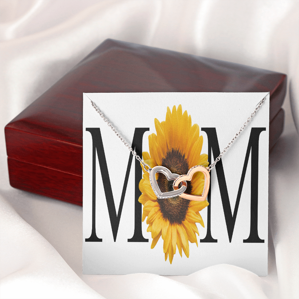 To Mom Sunflower Mom Inseparable Necklace-Express Your Love Gifts