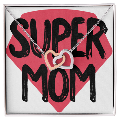 To Mom Super Mom Design Inseparable Necklace - Express Your Love Gifts