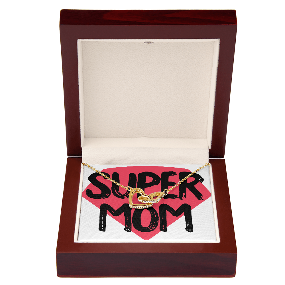 To Mom Super Mom Design Inseparable Necklace-Express Your Love Gifts