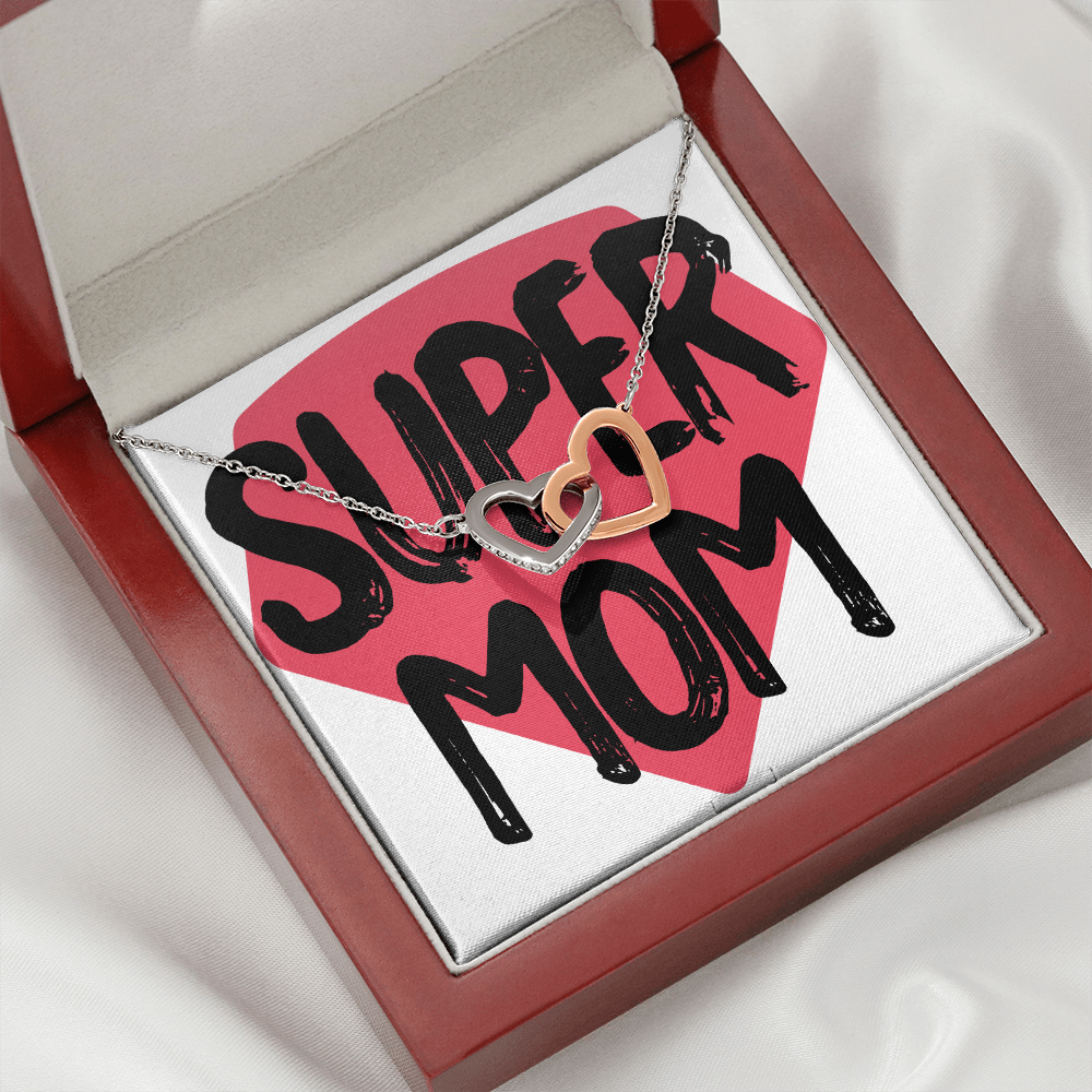 To Mom Super Mom Design Inseparable Necklace - Express Your Love Gifts