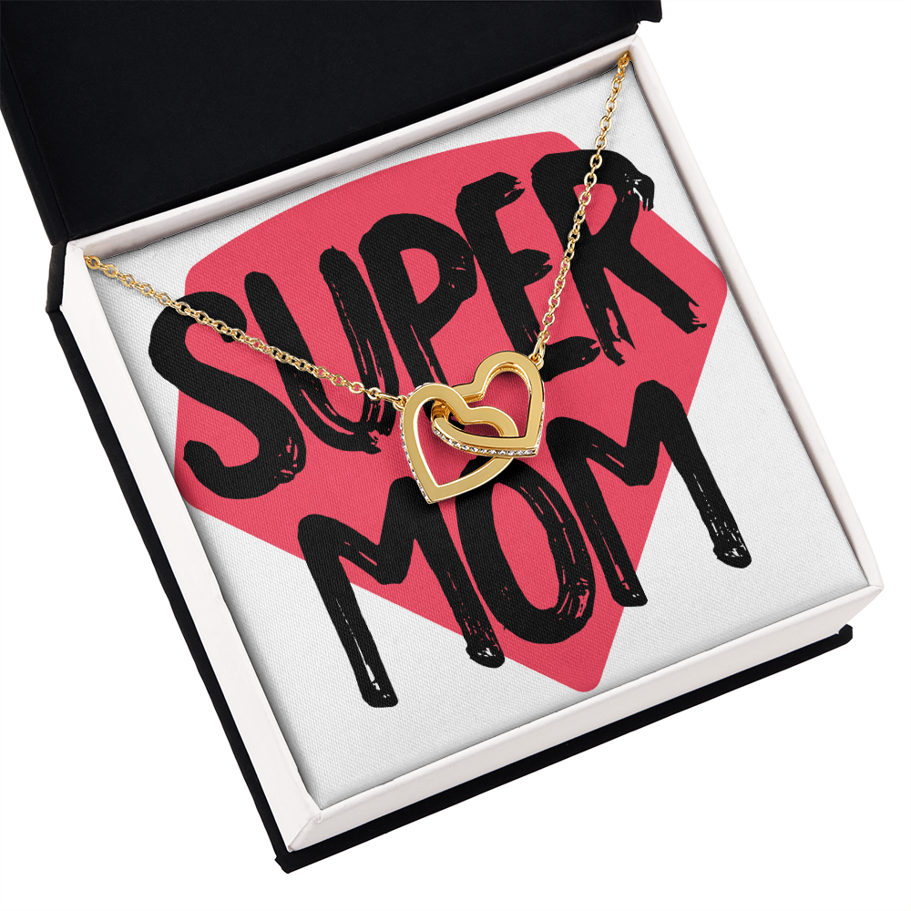 To Mom Super Mom Design Inseparable Necklace - Express Your Love Gifts