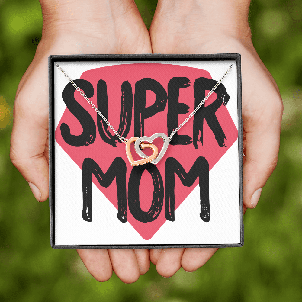 To Mom Super Mom Design Inseparable Necklace - Express Your Love Gifts