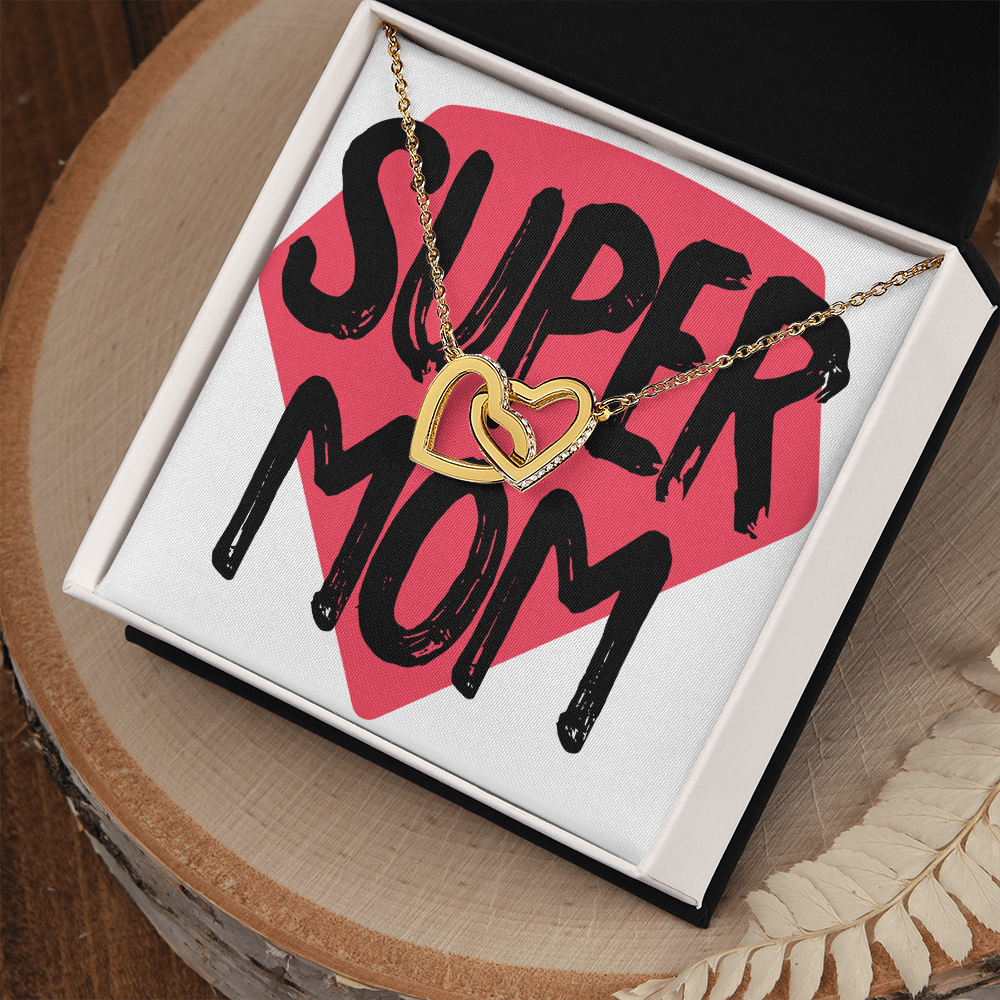 To Mom Super Mom Design Inseparable Necklace-Express Your Love Gifts