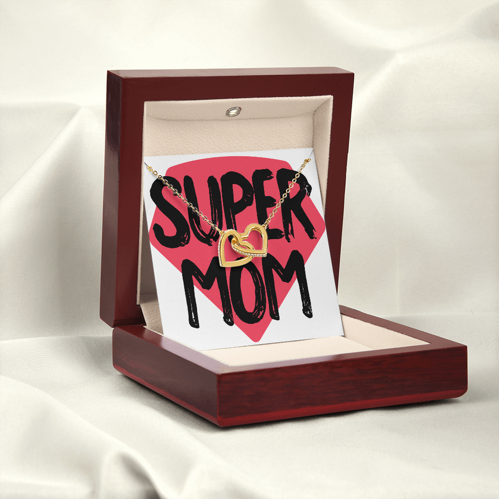 To Mom Super Mom Design Inseparable Necklace-Express Your Love Gifts