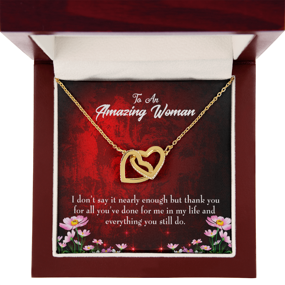 To Mom Thank You For All You've Done Inseparable Necklace-Express Your Love Gifts