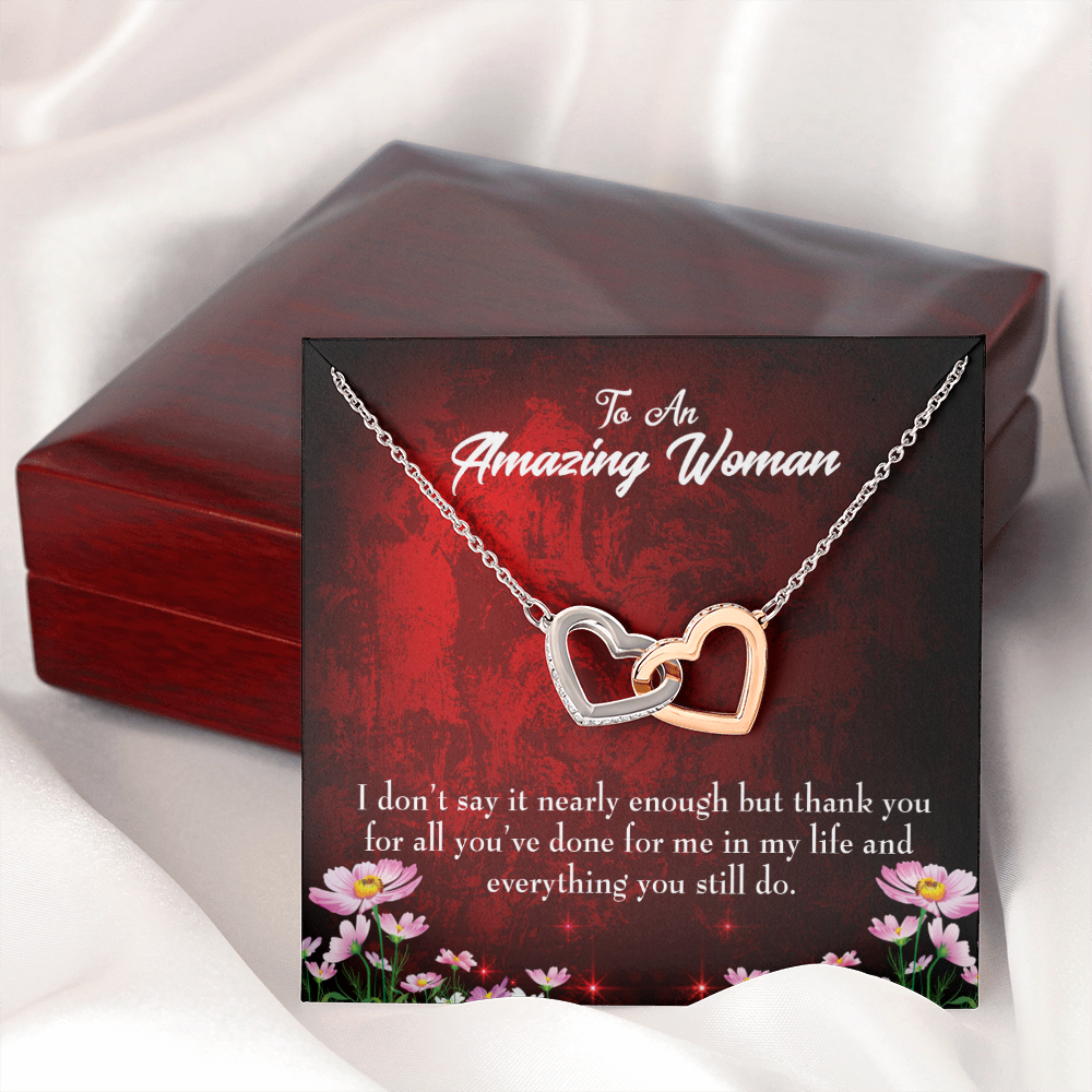 To Mom Thank You For All You've Done Inseparable Necklace-Express Your Love Gifts