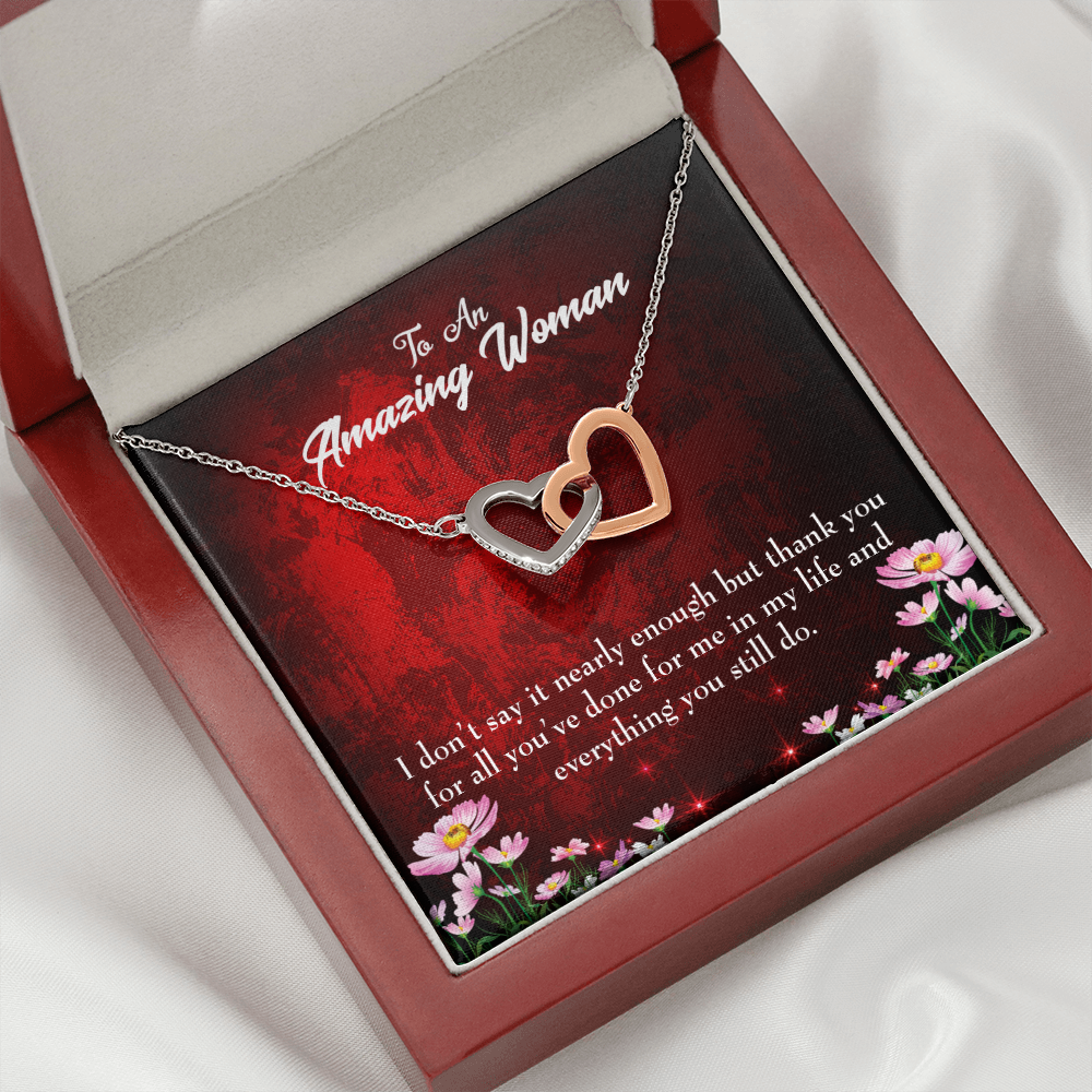 To Mom Thank You For All You've Done Inseparable Necklace-Express Your Love Gifts