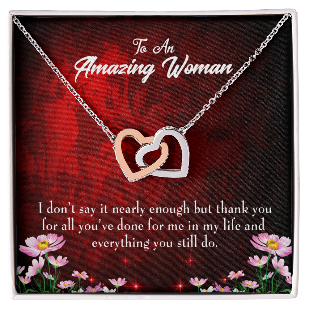 To Mom Thank You For All You've Done Inseparable Necklace-Express Your Love Gifts