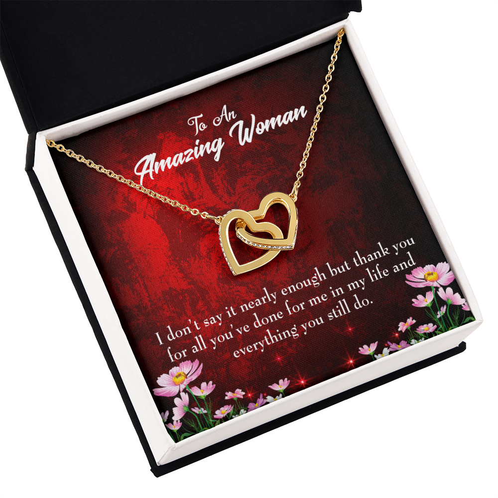 To Mom Thank You For All You've Done Inseparable Necklace-Express Your Love Gifts