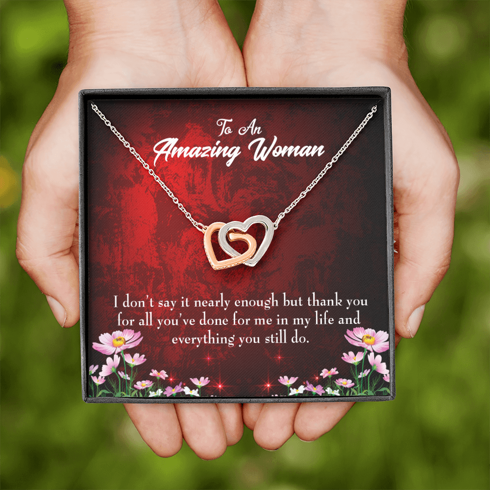 To Mom Thank You For All You've Done Inseparable Necklace-Express Your Love Gifts