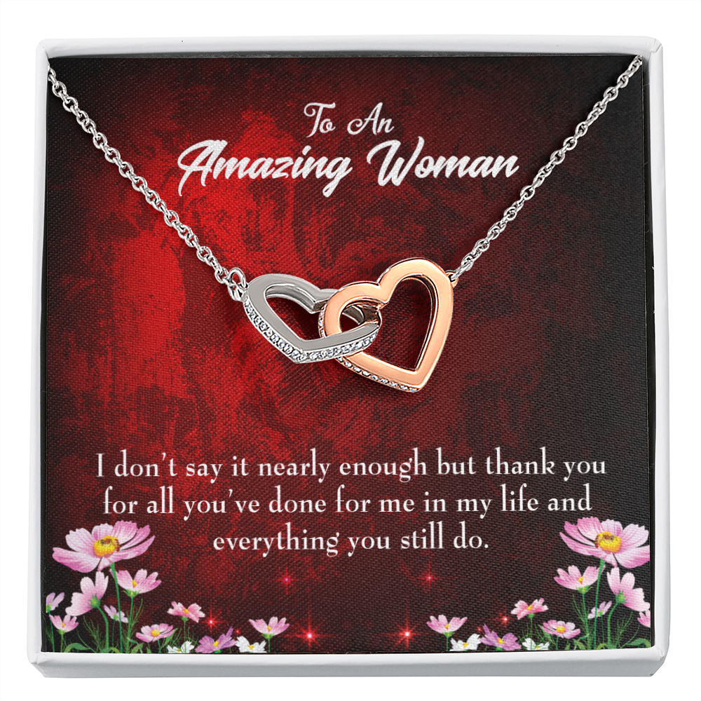 To Mom Thank You For All You've Done Inseparable Necklace-Express Your Love Gifts