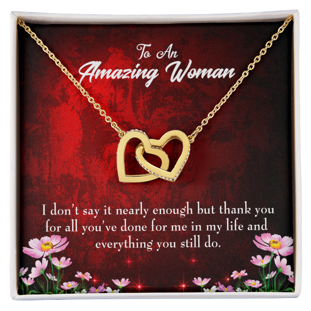 To Mom Thank You For All You've Done Inseparable Necklace-Express Your Love Gifts
