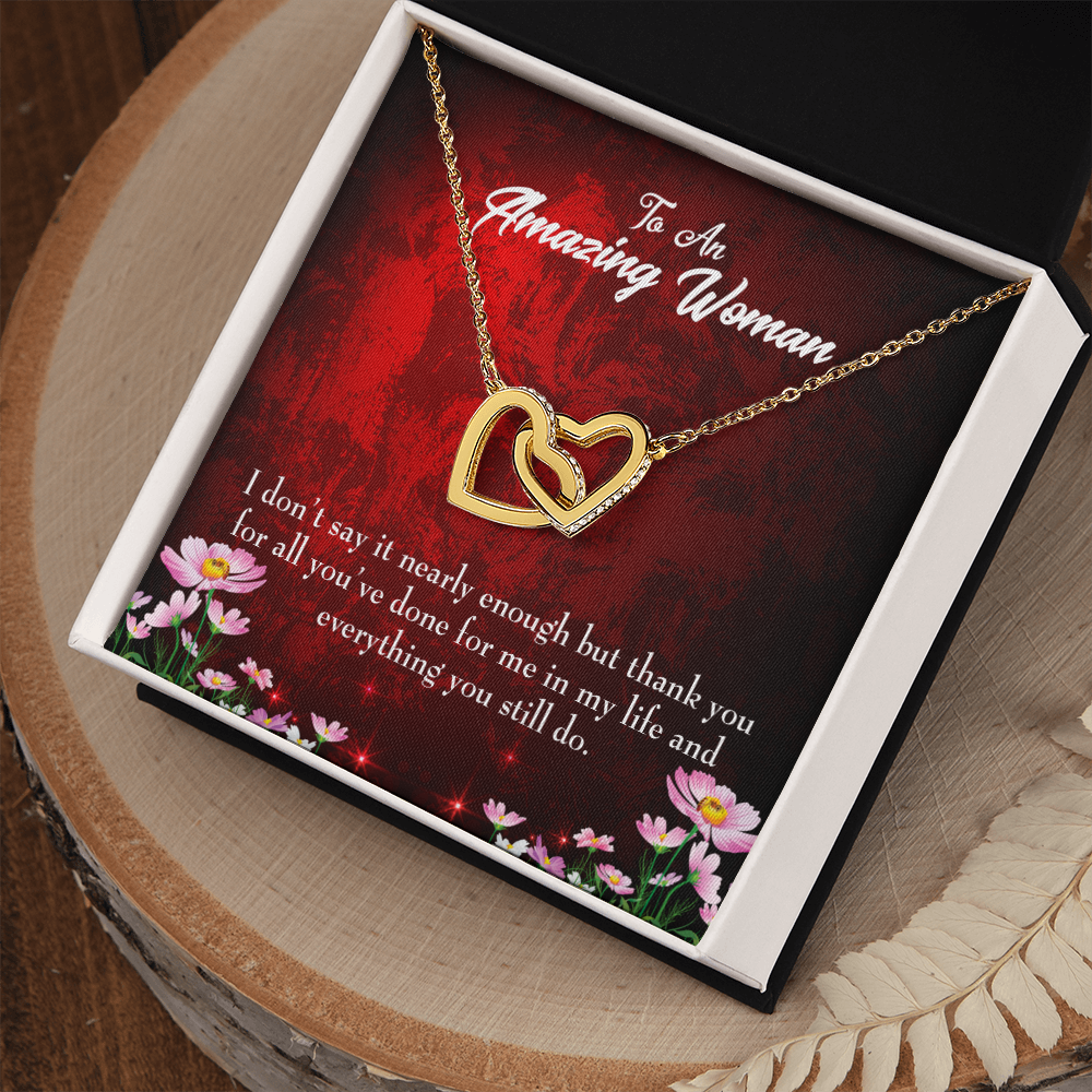 To Mom Thank You For All You've Done Inseparable Necklace-Express Your Love Gifts