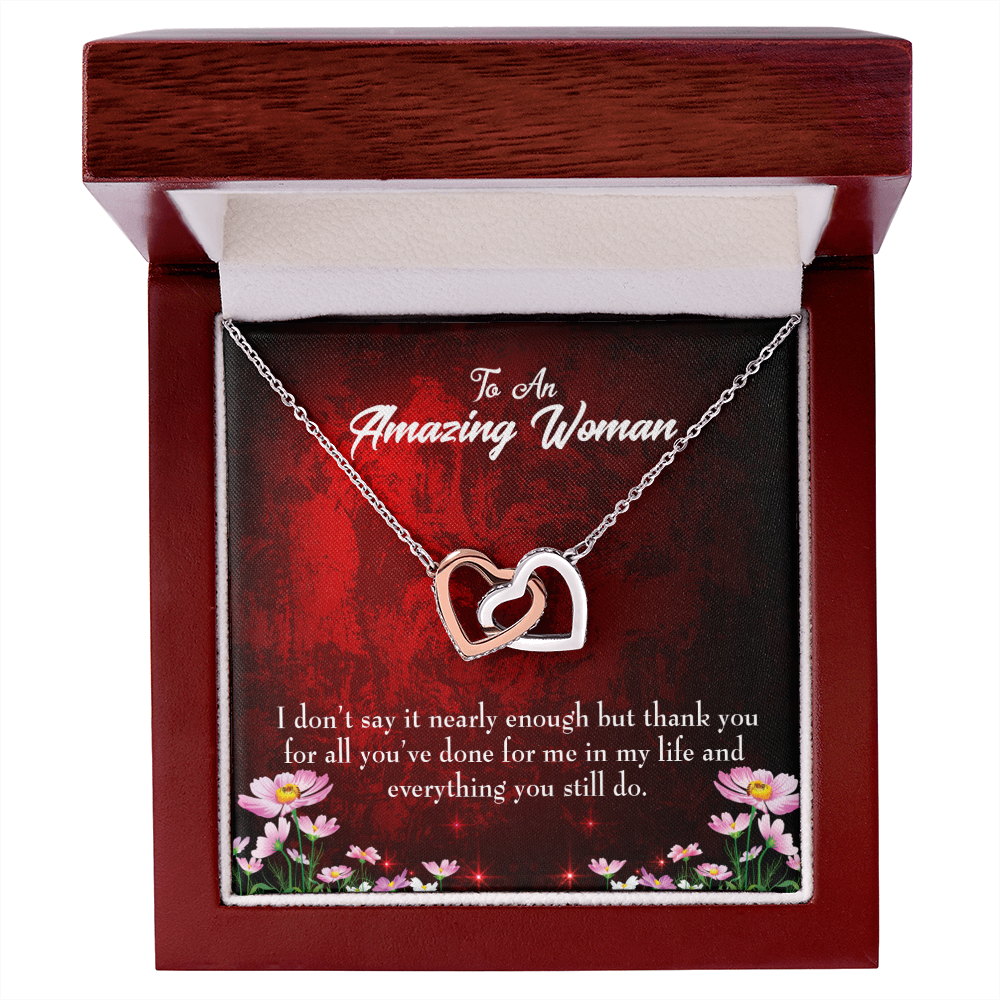 To Mom Thank You For All You've Done Inseparable Necklace-Express Your Love Gifts