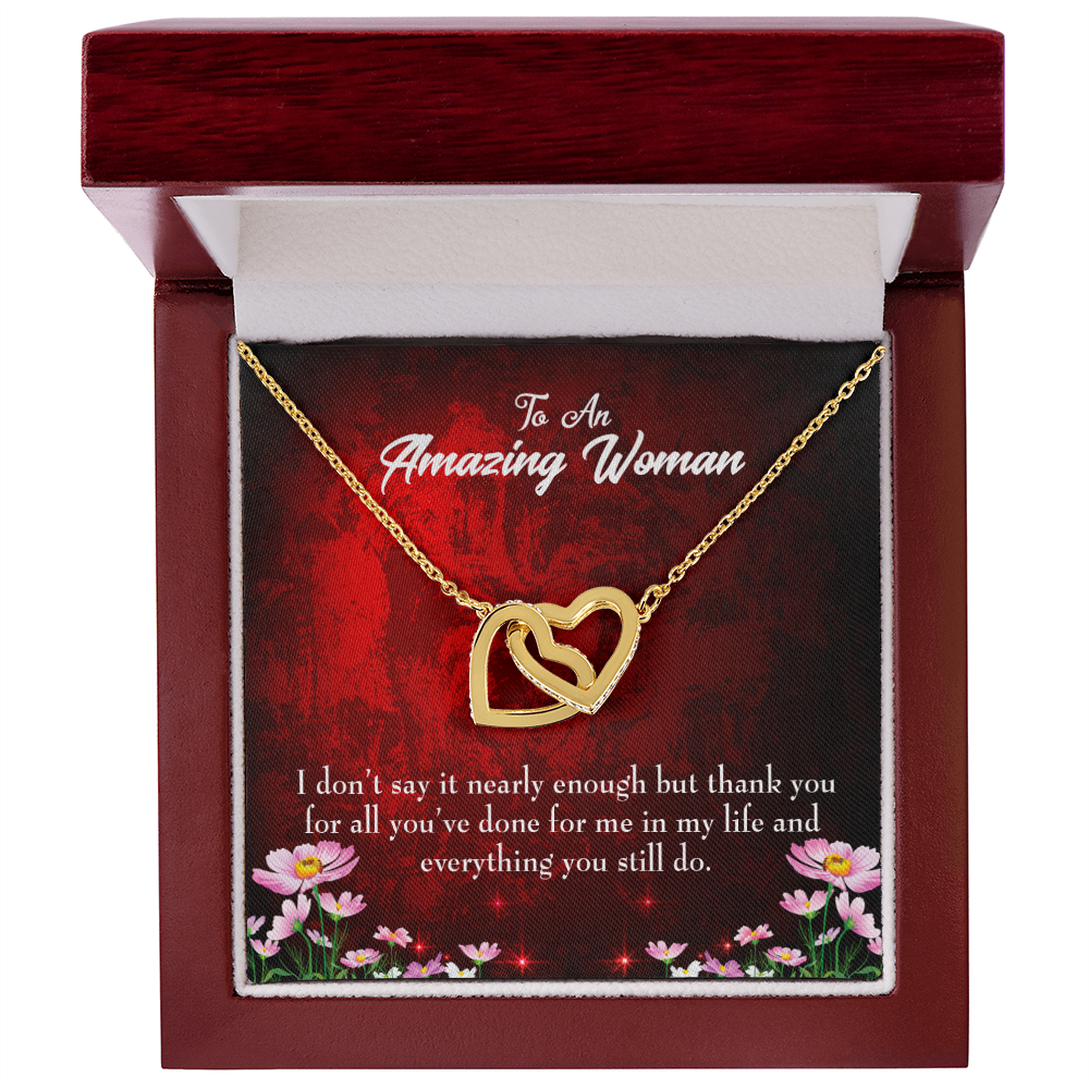 To Mom Thank You For All You've Done Inseparable Necklace-Express Your Love Gifts