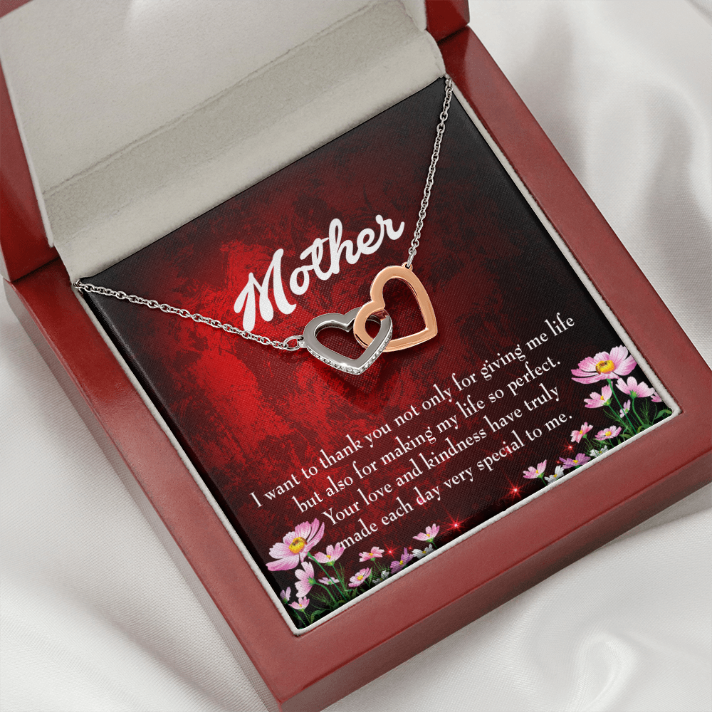 To Mom Thank You For Your Love and KindnessInseparable Necklace-Express Your Love Gifts