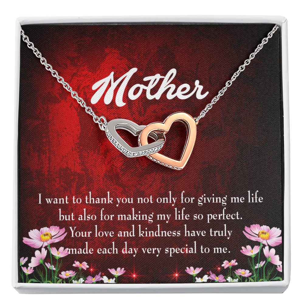 To Mom Thank You For Your Love and KindnessInseparable Necklace-Express Your Love Gifts