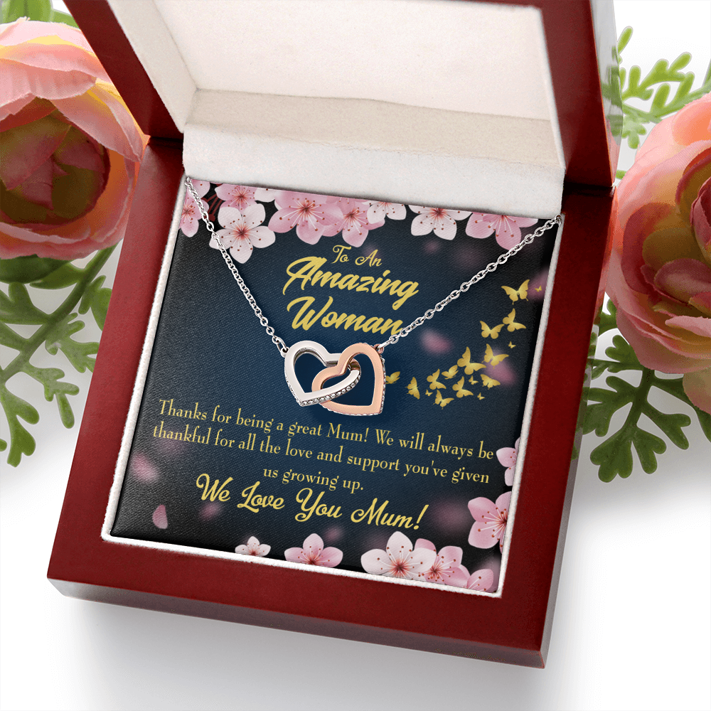 To Mom Thanks For Being a Great Mom Inseparable Necklace-Express Your Love Gifts