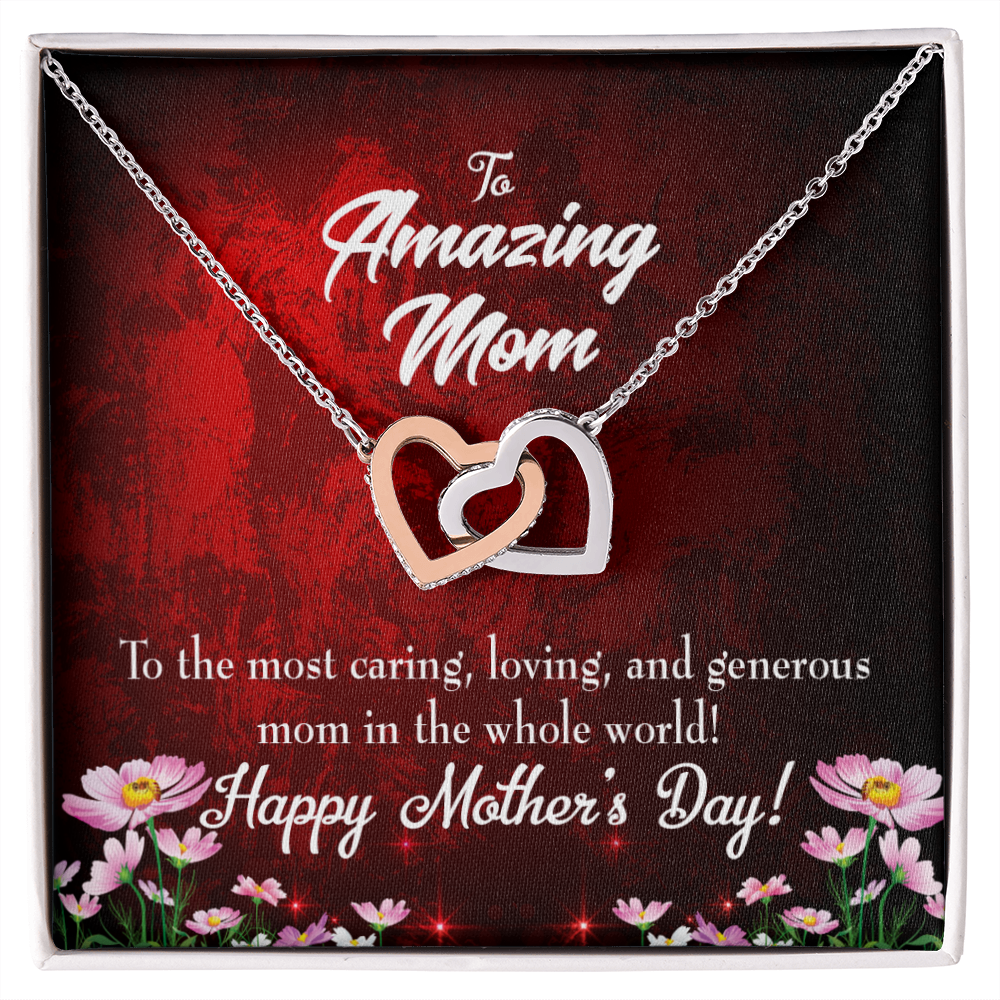 To Mom The Most Caring Mom Inseparable Necklace-Express Your Love Gifts