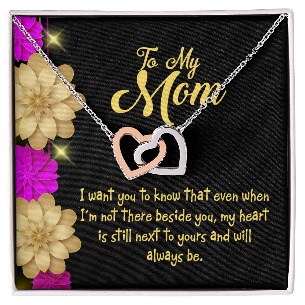 To Mom There Beside You Inseparable Necklace-Express Your Love Gifts